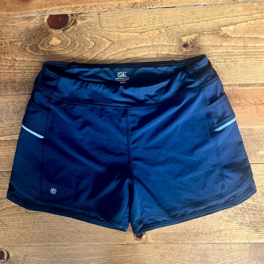 Athleta Girl XXL running Shorts black (adult small)